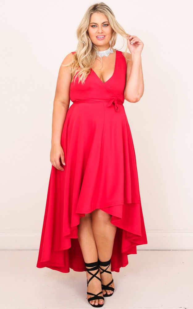Magic Dancer dress in red | Showpo