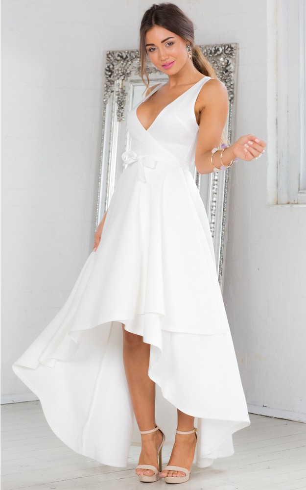 Unravel Dress in White | Showpo
