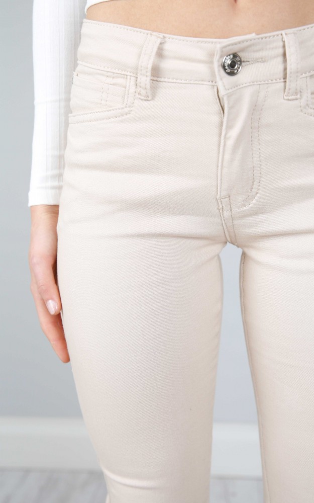 Zara jeans in beige Showpo