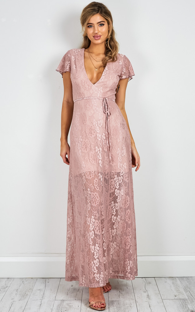 Head Over Heels lace maxi dress  in rose SHOWPO  Fashion 