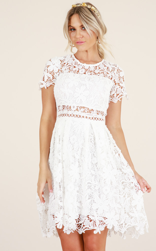 white sunday dress